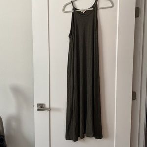 Madewell Midi Dark Green Summer Dress
